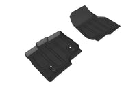 Thumbnail for 3D MAXpider 15-22 Ford F150 Supercrew Hybrid Insert Kagu 1st Row Floormat for L1FR08304609 - Black