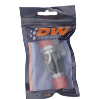 Thumbnail for DeatschWerks 8AN Male Flare Quick Disconnect Dry Break Fitting - 2 Pieces Anodized Matte Black