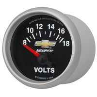 Thumbnail for AutoMeter Gauge Voltmeter 2-1/16in. 18V Electric Chevy Gold Bowtie