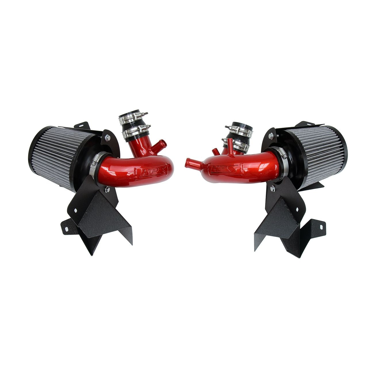 HPS Cold Air Intake Kit 18-22 Kia Stinger 3.3L V6 Twin Turbo, Includes Heat Shield, Red