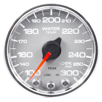 Thumbnail for Autometer Spek-Pro Gauge Water Temp 2 1/16in 300f Stepper Motor W/Peak & Warn Slvr/Chrm