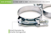 Thumbnail for DV8 Offroad Fire Extinguisher Mount Clamps - Small