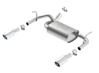Thumbnail for Borla 12-14 Jeep Wrangler JK 2Dr & 4Dr Rear Section ATAK Single Sqaure Rolled Angle-Cut Exit Exhaust