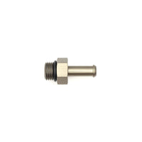 Thumbnail for DeatschWerks 6AN ORB Male to 5/16in Male Barb Fitting (Incl O-Ring) - Anodized Matte Black