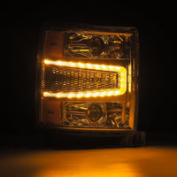 Thumbnail for AlphaRex 04-15 Chevy 1500HD LUXX LED Proj Headlights Chrome w/Seq Activation Light / Seq Signal