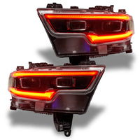 Thumbnail for Oracle 19-21 RAM 1500 Projector LED Headlight DRL Kit - RGBW+A w/ RF Controller SEE WARRANTY