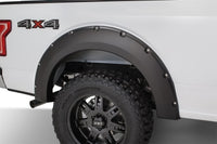 Thumbnail for Bushwacker 15-17 Ford F-150 Styleside Pocket Style Flares 4pc 67.1/78.9/97.6in Bed - Black