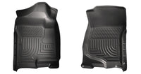 Thumbnail for Husky Liners 07-14 Cadillac Escalade ESV/EXT Weatherbeater Black Front Floor Liners