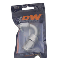 Thumbnail for DeatschWerks 8AN Female Swivel 120-Degree Hose End CPE - Anodized Titanium