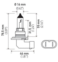 Thumbnail for Hella Bulb 9006 12V 55W P22D T4 +50