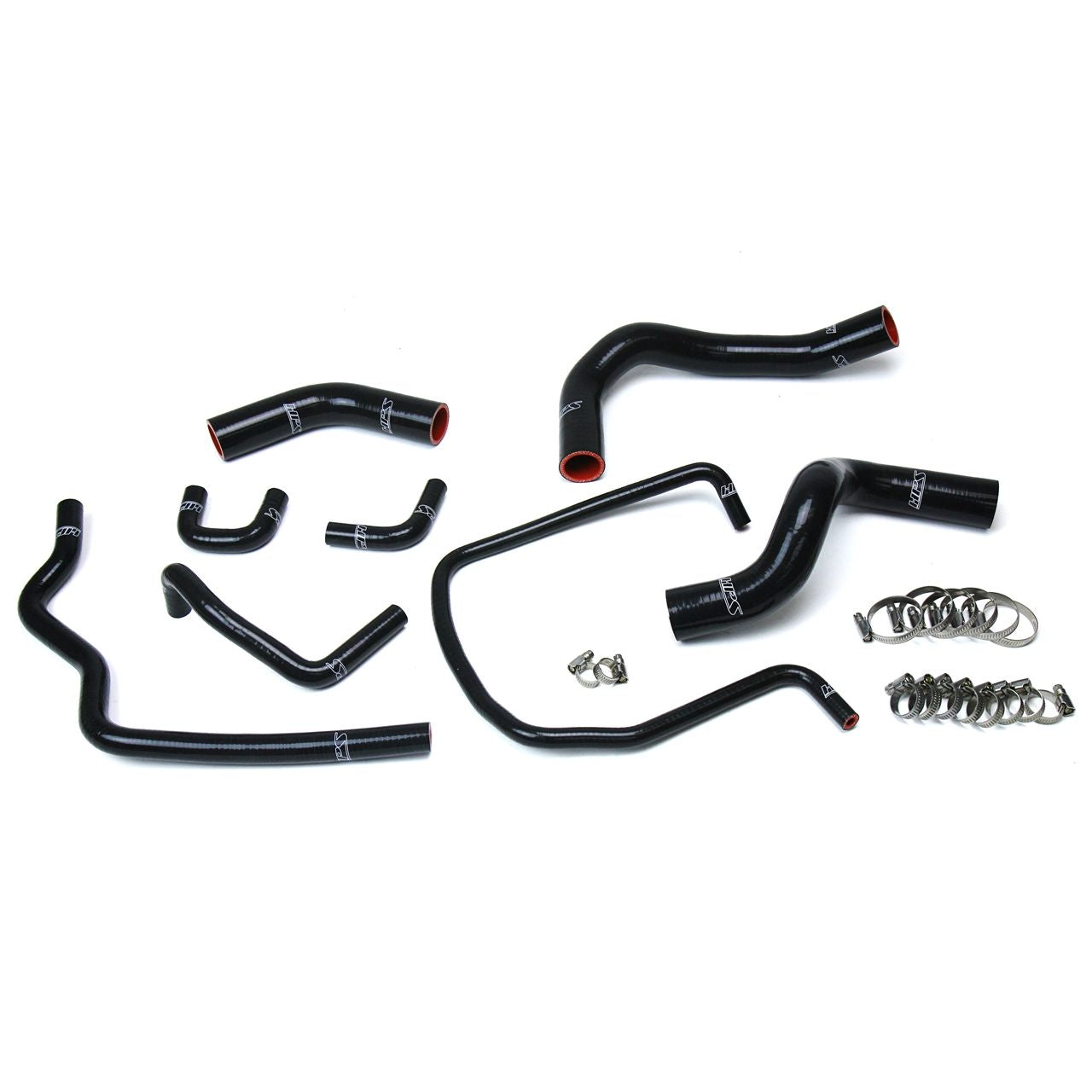 HPS Black Reinforced Silicone Radiator Hose Kit Coolant for Nissan 04-14 Titan V8 5.6L