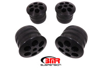 Thumbnail for BMR 08-18 Dodge Challenger Aluminum Rear Cradle Bushings Kit - Black Anodized