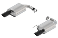 Thumbnail for Borla Atak S Rear Section 15-17 Ford Mustang GT 5.0L V8 MT/AT 2.5in pipe 4in tip (Black Chrome)