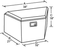 Thumbnail for Tradesman Aluminum Trailer Tongue Storage Box (16in.) - Brite