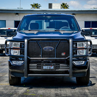 Thumbnail for Westin 21-22 Ford F-150 HDX Modular Grille Guard - Black