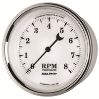 Thumbnail for AutoMeter Gauge Tachometer 3-3/8in. 8K RPM In-Dash Old Tyme White II