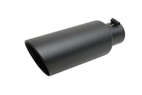Thumbnail for Gibson Round Dual Wall Slash-Cut Tip - 5in OD/4in Inlet/12in Length - Black Ceramic