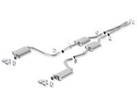 Thumbnail for Borla 15-16 Dodge Challenger R/T 5.7L Dual Rectangle Angle Cut Dual Split Rear Exit S-Type Exhaust