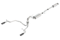 Thumbnail for Borla 15-17 Ford F-150 2.7L/ 3.5L EcoBoost/ 5.0L V8 Rear Exit S-Type Catback Exhaust Black Chrome