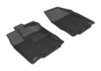 Thumbnail for 3D MAXpider 2013-2020 Nissan/Infiniti Pathfinder/QX60/JX Kagu 1st Row Floormat - Black