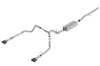 Thumbnail for Borla 19 Chevrolet Silverado/GMC Sierra 1500 6.2L SS Touring Catback Exhaust - Black Chrome Tips