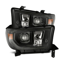 Thumbnail for AlphaRex 07-13 Toyota Tundra / 08-17 Sequoia LUXX LED Proj HL Alpha-Blk w/Actv Light Seq. Sig + DRL