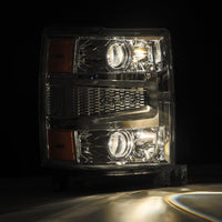 Thumbnail for AlphaRex 14-15 Chevy 1500 PRO-Series Projector Headlights Chrome w/Sequential Signal &  DRL