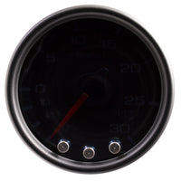 Thumbnail for Autometer Spek-Pro Gauge Vac/Boost 2 1/16in 30Inhg-30psi Stepper Motor Peak & Warn Black/Smoke/Black
