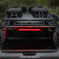 Thumbnail for Go Rhino Xplor Flash Series Sgl Multi Function LED Light Bar (Track Mount) 10in. - Blk