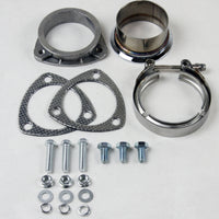Thumbnail for Granatelli 3in V-Band to Straight Connection Cutout w/Gaskets (3-Bolt)