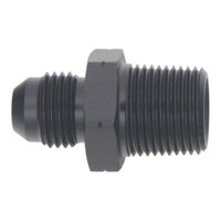 Thumbnail for DeatschWerks 6AN Male Flare to 3/8in Male NPT Adapter - Anodized Matte Black