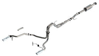 Thumbnail for Borla F-150 2021 5.0L 4dr CC SB EC STB Lariat/KR/Platinum/LTD 3/2.25 SRE Cat-Back ATAK CHR Tips