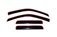Thumbnail for AVS 04-12 Chevy Colorado Crew Cab Ventvisor In-Channel Front & Rear Window Deflectors 4pc - Smoke