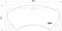 Thumbnail for Hella 2012+ Porsche Cayenne 958 Front Brake Pad Set