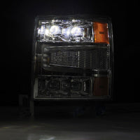 Thumbnail for AlphaRex 04-15 Chevy 1500HD NOVA-Series LED Proj Headlights Chrome w/Activ Light/Seq Signal & SB DRL