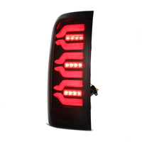 Thumbnail for AlphaRex 14-18 Chevy Silverado 1500 Luxx-Series LED Tail Lights Black/Red w/Activ Light/Seq Signal