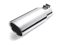 Thumbnail for Gibson Round Dual Wall Angle-Cut Tip - 4in OD/2.5in Inlet/8in Length - Stainless
