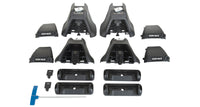 Thumbnail for Rhino-Rack 10-14 Subaru Legacy 4 Door Sedan Heavy Duty 2500 2 Bar Roof Rack - Black
