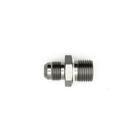 Thumbnail for DeatschWerks 6AN Male Flare to M16 X 1.5 Male Metric Adapter (Incl Washer) - Anodized Matte Black