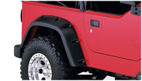 Thumbnail for Bushwacker 97-06 Jeep TJ Pocket Style Flares 2pc - Black