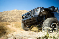 Thumbnail for DV8 Offroad 18-23 Jeep Wrangler JL/JT Front Bumper Sway-Bar Disconnect Motor Skid Plate