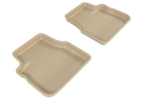 Thumbnail for 3D MAXpider 2009-2013 Subaru Forester/Impreza/WRX/Sti Kagu 2nd Row Floormats - Tan
