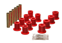 Thumbnail for Energy Suspension Fd 4 Wd Frt Sprg Bush Set - Red