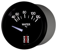 Thumbnail for Autometer 52mm Stack Instruments 40-120 Degree C Electric Water Temperature Gauge - Black