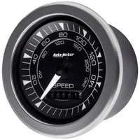 Thumbnail for Autometer Chrono 3-3/8in 160MPH Electric Programmable Speedometer Gauge
