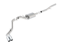 Thumbnail for Borla 14 Silv/Sierra 1500 EC Std/CC Short 143.5in WB S-Type Dual Rolled Side Exit Cat-Back Exhaust