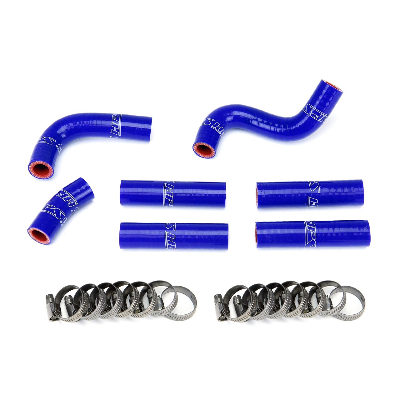 HPS Blue Reinforced Silicone Complete Pesky Heater Hose Kit 1FZ-FE for Lexus 96-97 LX450 FJ80 4.5L I6 without rear heater