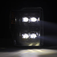 Thumbnail for AlphaRex 08-10 Ford F250-550 NOVA-Series LED Projector Headlights Alpha-Blk w/Activ Light/Seq Signal