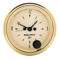 Thumbnail for AutoMeter Gauge Clock 2-1/16in. 12HR Analog Golden Oldies