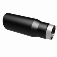 Thumbnail for MagnaFlow Tip Stainless Black Coated Single Wall Round Single Outlet 5in Dia 3.5in Inlet 14.5in L